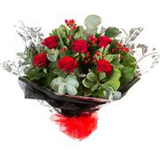 Six Red Roses Aqua