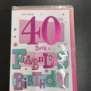 On your 40th